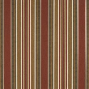 9 x 9 inch Home decor fabric Swatch - Sunbrella Awnings and Marines Stripes 46″ Eastland Redwood