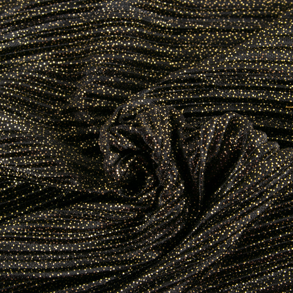 PARTY GLAM Pleated Foilknit - Gold