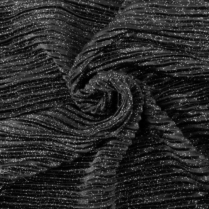 PARTY GLAM Pleated Foilknit - Silver
