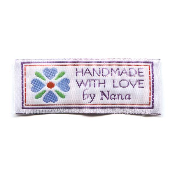 Étiquette Handmade Love UNIQUE - blanc