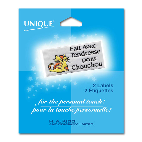 Unique Chouchou Love Label - Beige -2 pcs