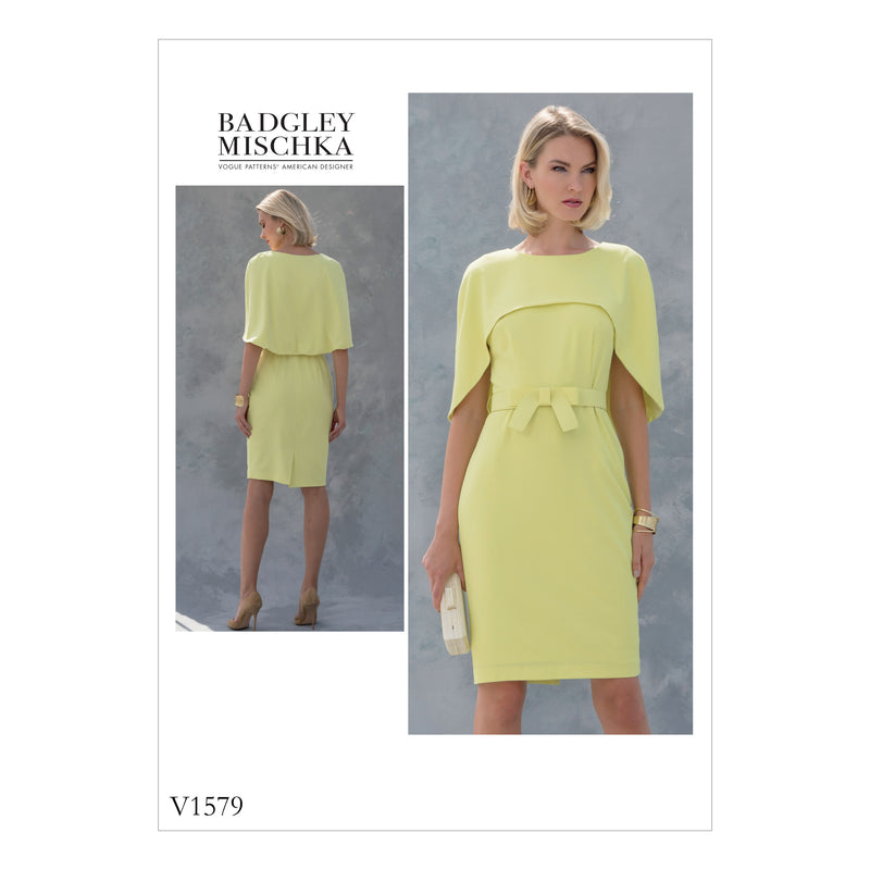 V1579 Misses'/Misses' Petite Dress (size: 6-8-10-12-14)