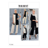 V1581 Misses' Tunic and Pants (size: 6-8-10-12-14)