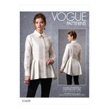 V1659 Misses'/Misses' Petite Shirt (size: 6-8-10-12-14)