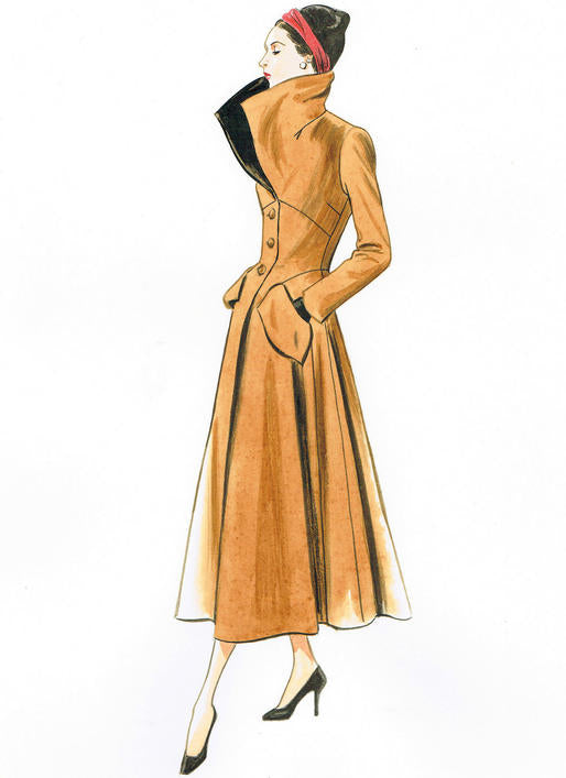 V1669 Manteau pour Jeune Femme (grandeur: 6-8-10-12-14)