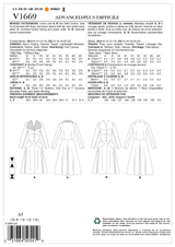 V1669 Misses' Outerwear (size: 14-16-18-20-22)