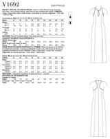 V1692 Misses' Special Occasion Dress (size: 8-10-12-14-16)