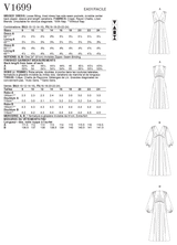 V1699 Robe pour Jeune Femme (grandeur: 16-18-20-22-24)