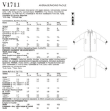 V1711 Misses' Jacket (size: S-M-L-XL-XXL)