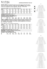 V1724 Misses' Dress (size: 16-18-20-22-24)