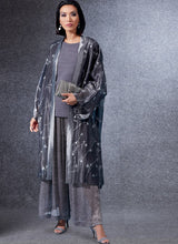 V1746 Misses' Kimono, Top and Pants (size: S-M-L)