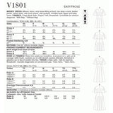 V1801 Misses' Dresses (L-XL-XXL)