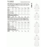 V1803 Robes pour femmes (L-XL-XXL)