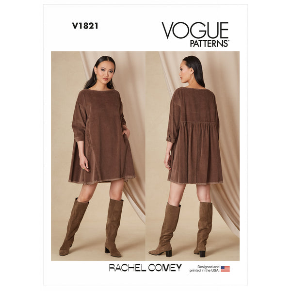 V1821 Misses' Dress, Rachel Comey