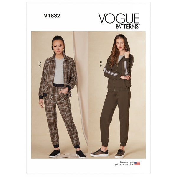 V1832 Misses' and Misses' Petite Jacket and Trousers