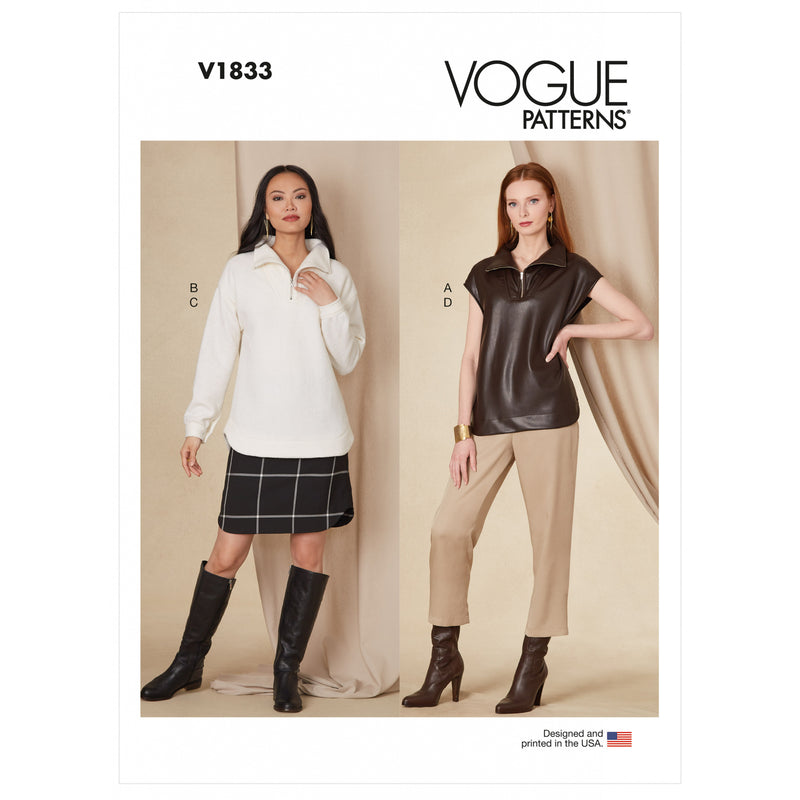 V1833 Haut, jupe et pantalon pour femme