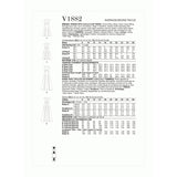 V1882 Misses' Dress (18-20-22-24-26)