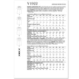 V1922 Haut pour femme (16-18-20-22)