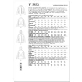 V1925 Misses' Jacket in Two Lengths by Marcy Tilton (16-18-20-22-24)