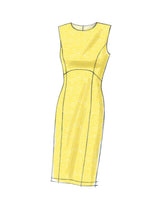 V9202 Misses' Dresses with Flared or Straight Skirt Options