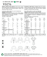 V9276 Misses' Reversible Shrugs and Capelet  (size: S-M-L-XL)