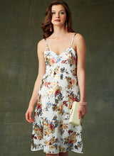 V9278 Misses' Slip-Style Dress with Back Zipper (size: 6-8-10-12-14)