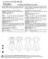 V9294 Misses' Dress (size: 14-16-18-20-22)