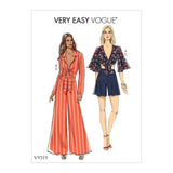 V9319 Misses' Top, Shorts and Pants (size: 14-16-18-20-22)