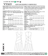 V9369 Misses' Dress (size: 14-16-18-20-22)
