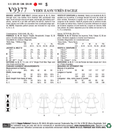 V9377 Misses' Jacket and Belt (size: LRG-XLG)