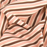 ARISTOCRAT Stretch Polyester - Stripes - Brown