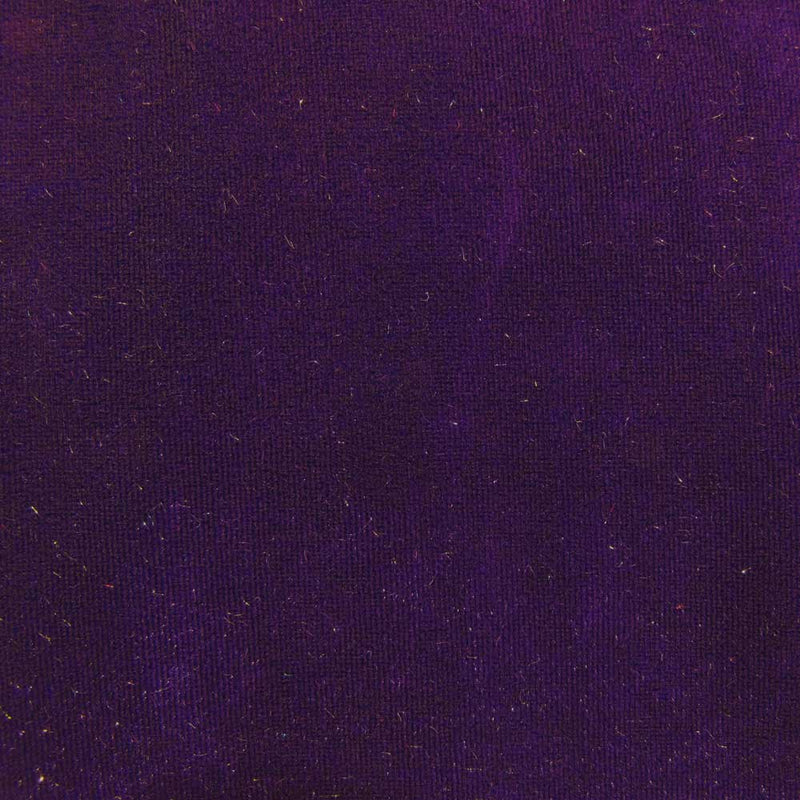 6 x 6 Fashion Fabric Swatch - Stretch Velvet 4-Way - Purple