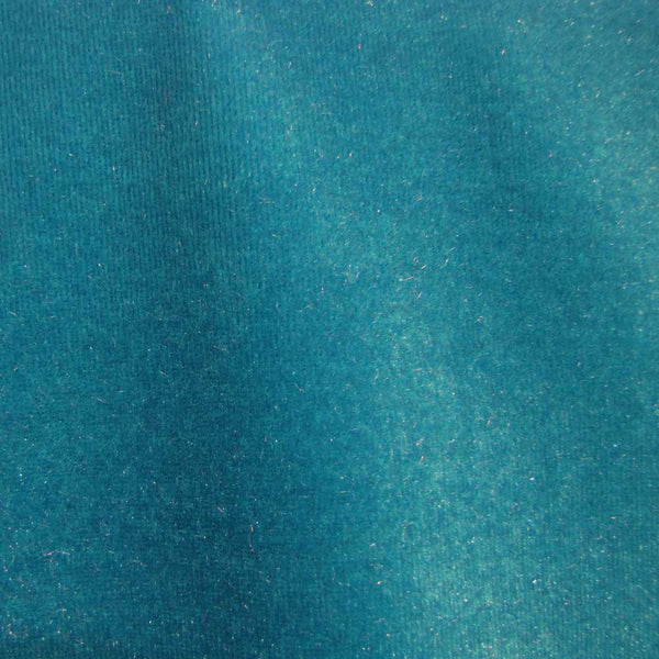 6 x 6 Fashion Fabric Swatch - Stretch Velvet 4-Way - Turquoise