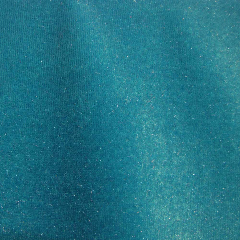 6 x 6 Fashion Fabric Swatch - Stretch Velvet 4-Way - Turquoise