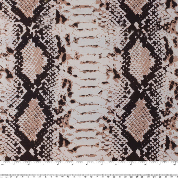 MARIETTE Polyester Print - Snake - Pink