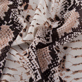 MARIETTE Polyester Print - Snake - Pink