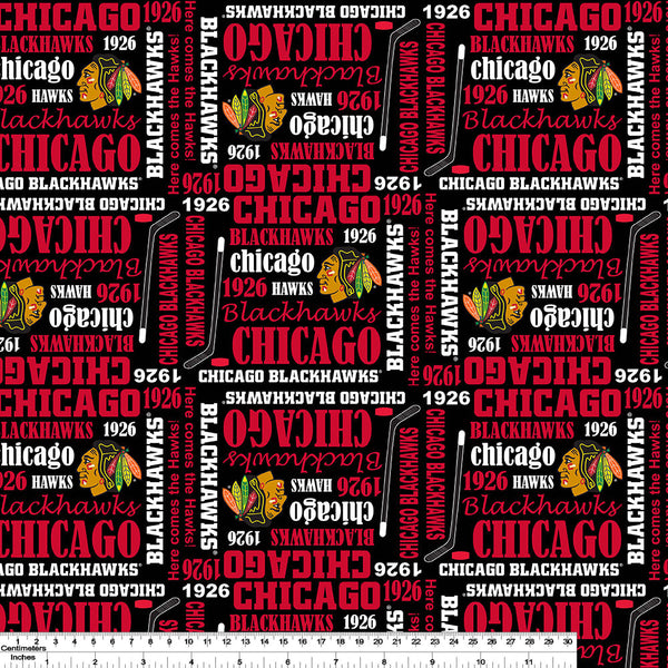Blackhawks de Chicago - Coton imprimé LNH - 1926