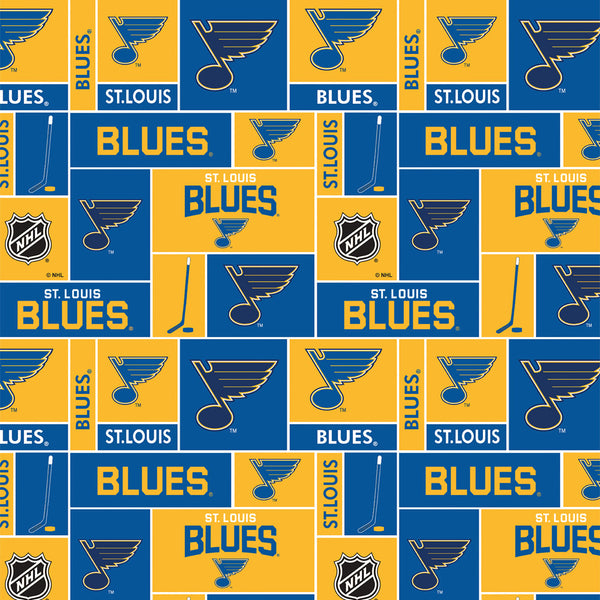 Blues de St Louis - Coton imprimé LNH - Collage
