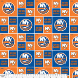 New York Islanders - NHL Cotton Print - Squares