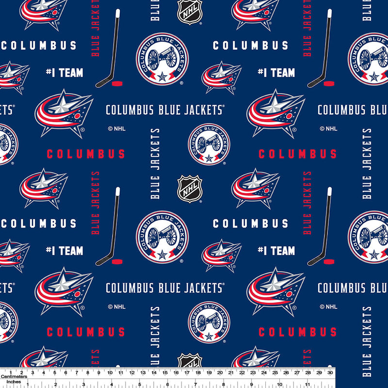 Columbus Blue Jackets - NHL Cotton Print - Logo