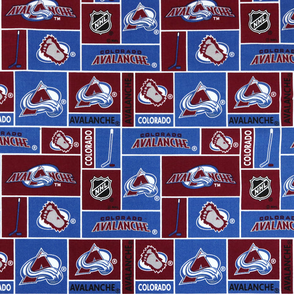 Colorado Avalanche - NHL Cotton Print - Patchwork