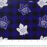 Toronto Maple Leafs (2MAP) - NHL Cotton Print - Plaids - Blue