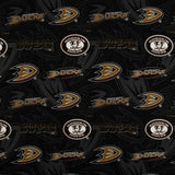 Coton imprimé LNH - Ducks dâAnaheim - Logo - Noir