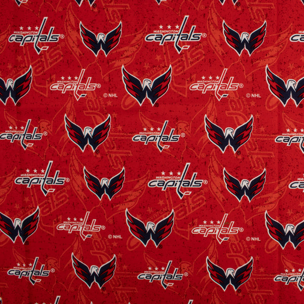 NHL cotton print - Washington Capitals - Logo - Red