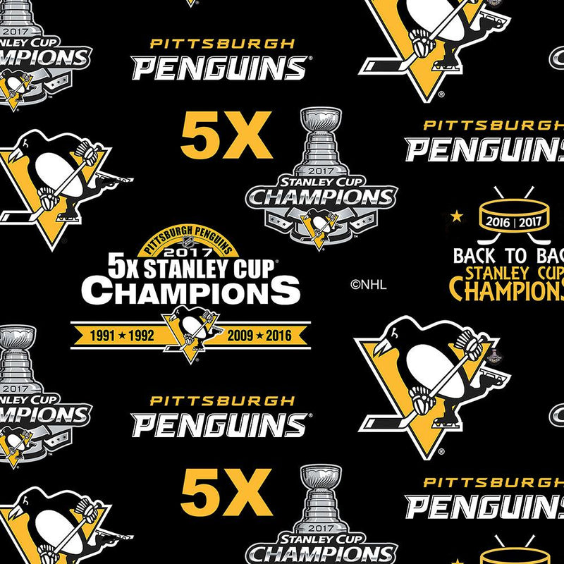 Pittsburgh Penguins - NHL Fleece Print - Logo