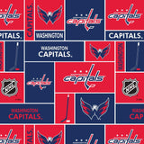 Washington Capitals - NHL Fleece Print - Patchwork