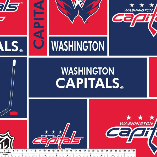 Washington Capitals - NHL Fleece Print - Patchwork
