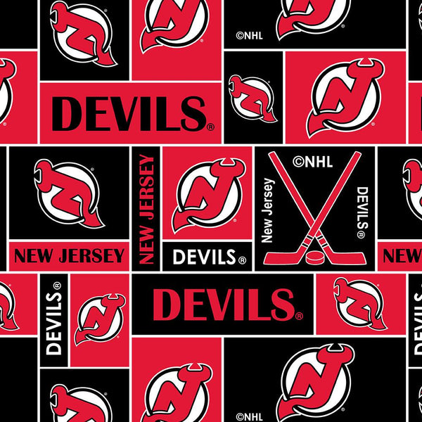 New Jersey Devils - NHL Fleece Print - Patchwork
