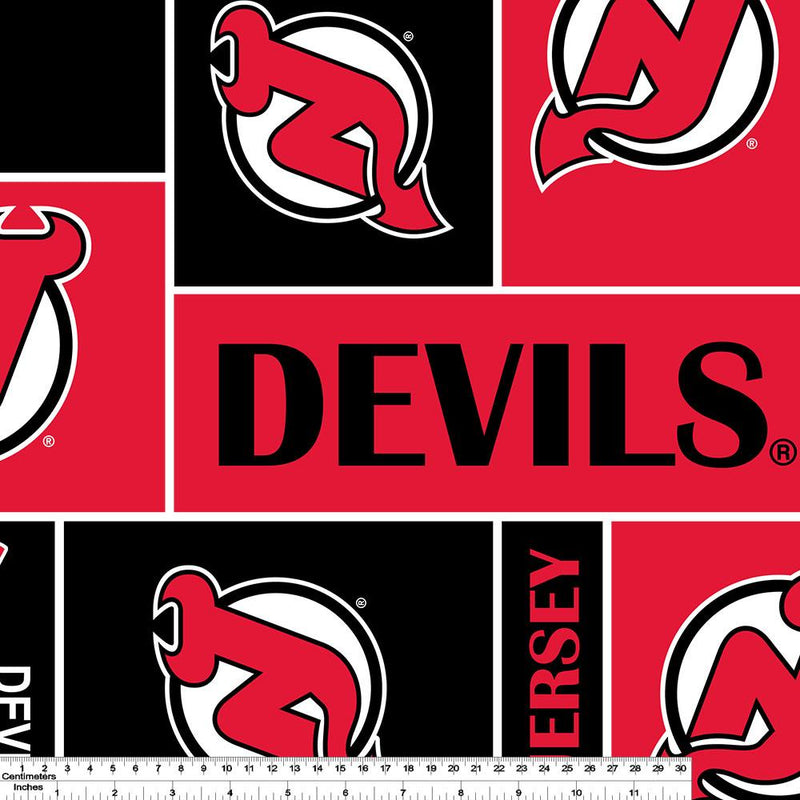 New Jersey Devils - NHL Fleece Print - Patchwork
