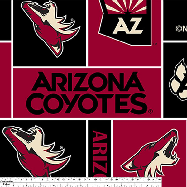 Arizona Coyotes - NHL Fleece Print - Patchwork
